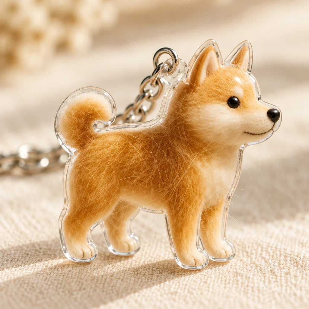 Llavero Sentimental Pet con el pelo de un perro